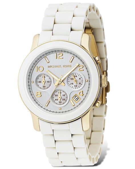 michael kors white watch women's|michael kors watch women price.